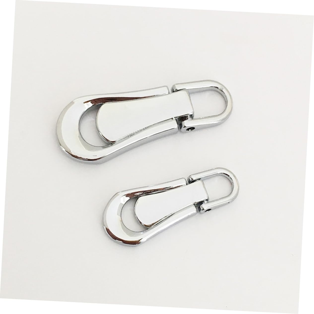 HOODANCOS 8Pcs Metal Zipper Pullers Durable Zipper Replacement Heads for Coats Bags and Luggage with Two for Versatile Use