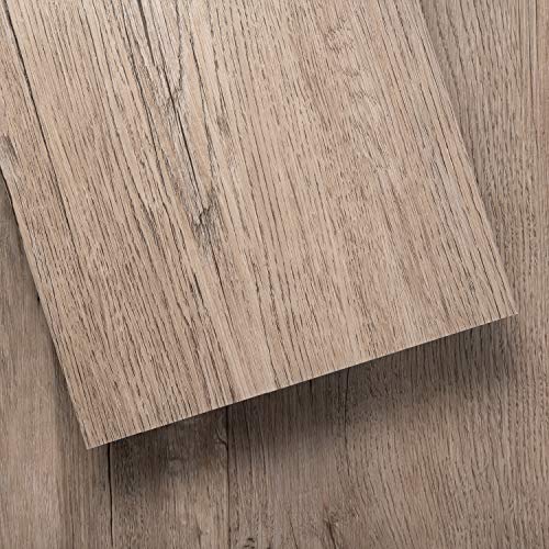 Lucida Surfaces Luxury Vinyl Flooring Tiles | Glue-Down Adhesive Flooring for DIY Installation | 16 Wood-Look Planks | GlueCore+ | 39 Sq. Feet (Box of 16 Tiles, Lava)
