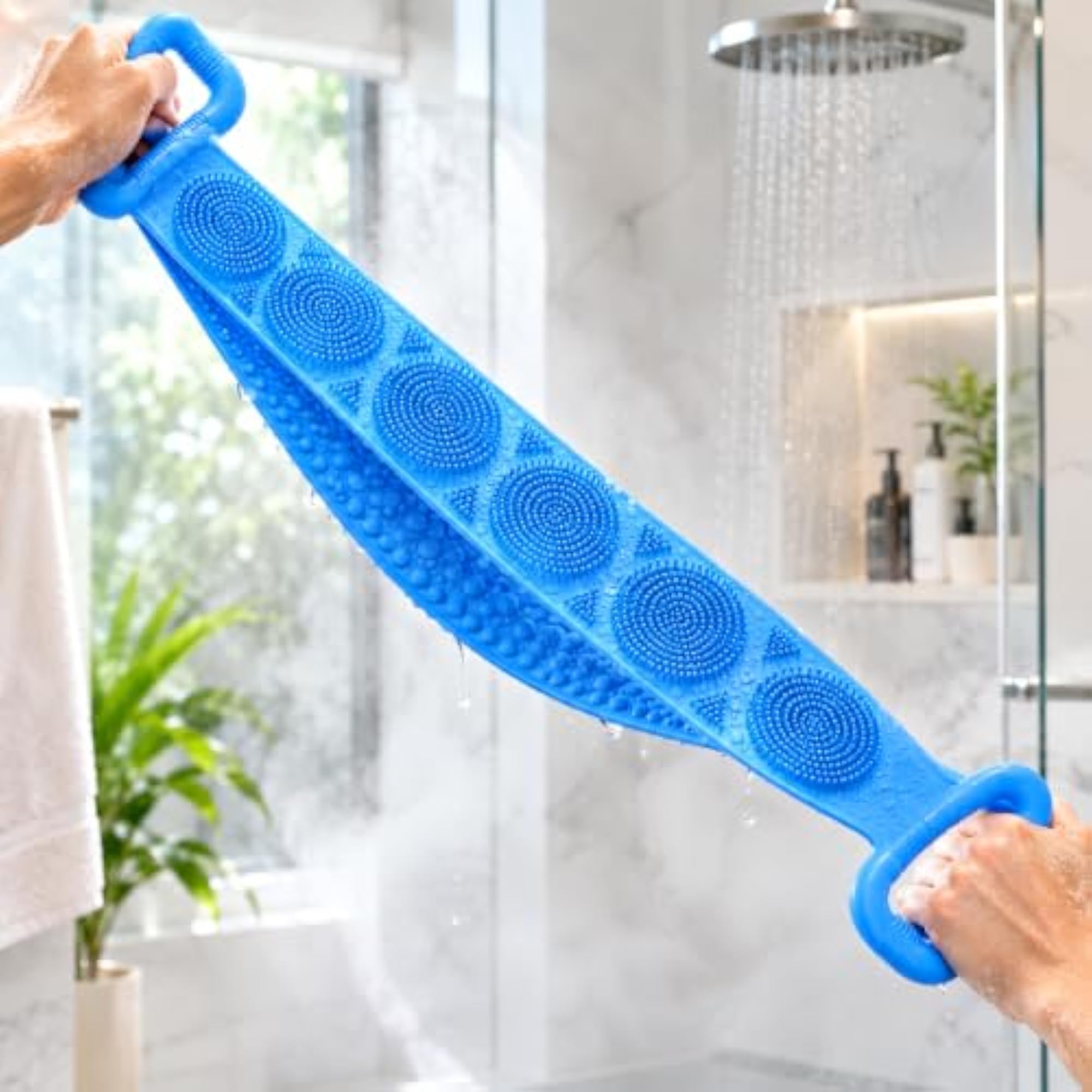 Silicone Bath Artifact Rub Back, Multicolour