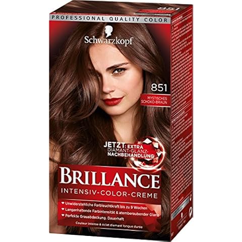 SCHWARZKOPF BRILLANCE Intensiv-Color-Creme 851 Mystisches Schoko-Braun Stufe 3 Cover