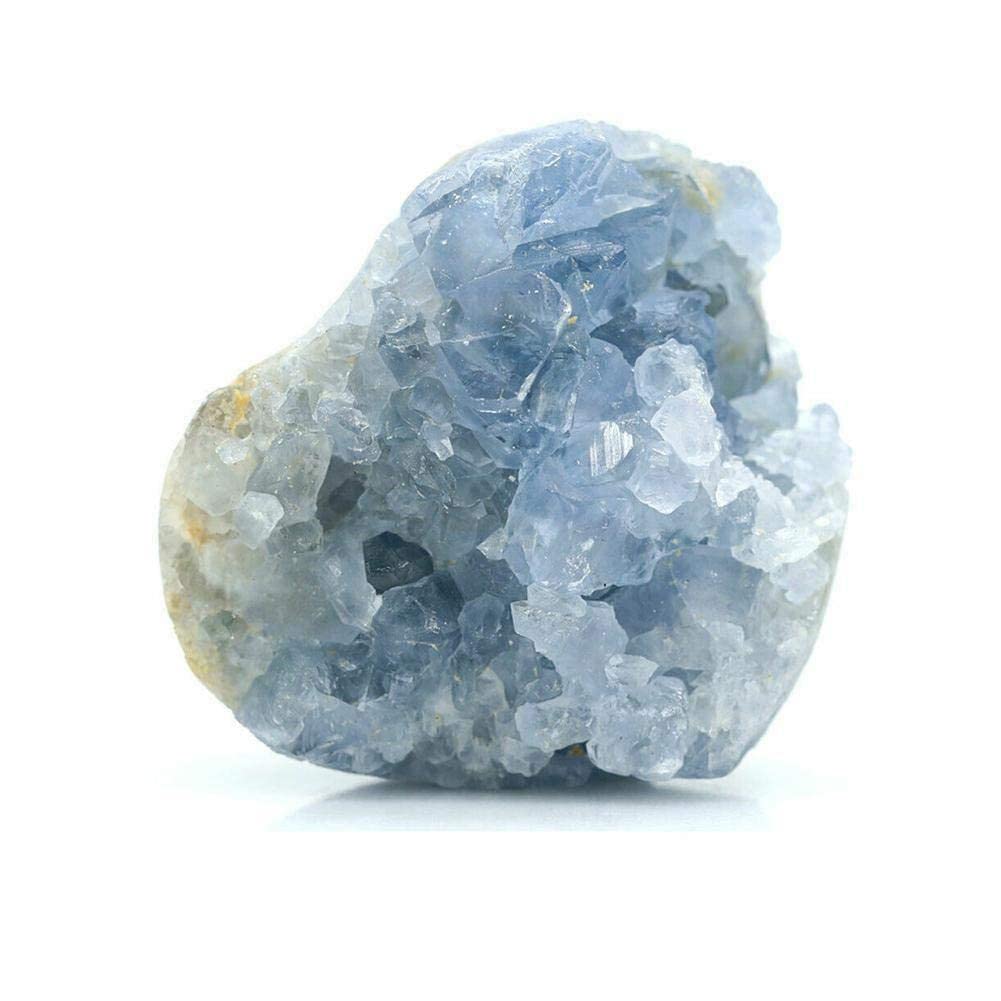 GXFCAI Lapis Kyanite Blue Crystal Hole Natural Blue Celestite crystal cluster Mineral Specimen Mineral For Decoration Specimen
