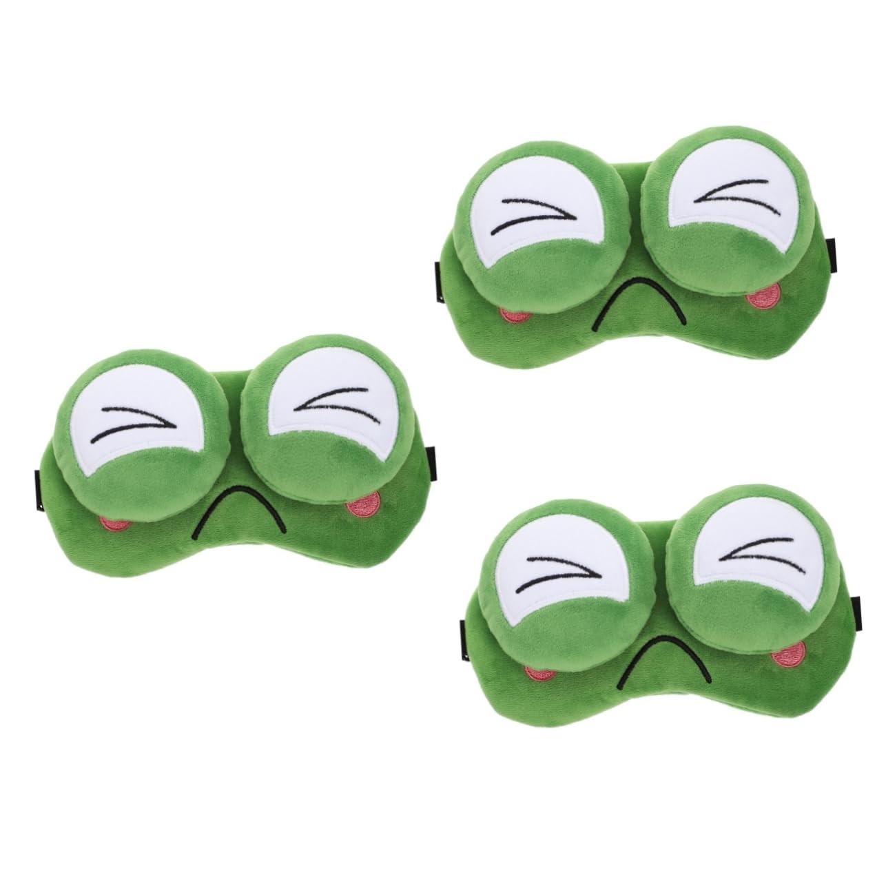 GLEAVI 3 Stk Schlafmaske Frosch Kostüm Süßer Schlaf Abdeckung Für Blinde Augen Nickerchen Augenabdeckung Schlafabdeckung Auf Den Augen Nacht Auge Schlafen Samt Kissenbezug Kind