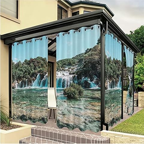 Linfye 2022 Upgraded Gazebo Patio Outdoor Curtains Waterproof Cover
