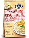 Riso scotti risotto alla lombarda ai quattro formaggio risotto con cuatro quesos, 200 g