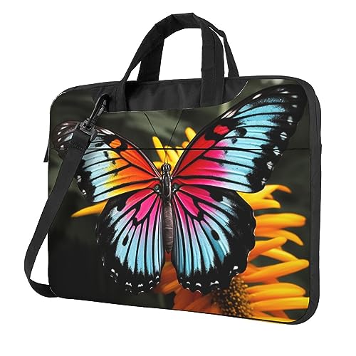 Sacoche pour ordinateur portable papillon grande capacité à bandoulière