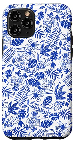 Coque iPhone 11 Pro Stitch Disney Island Leaves en silicone imprimé