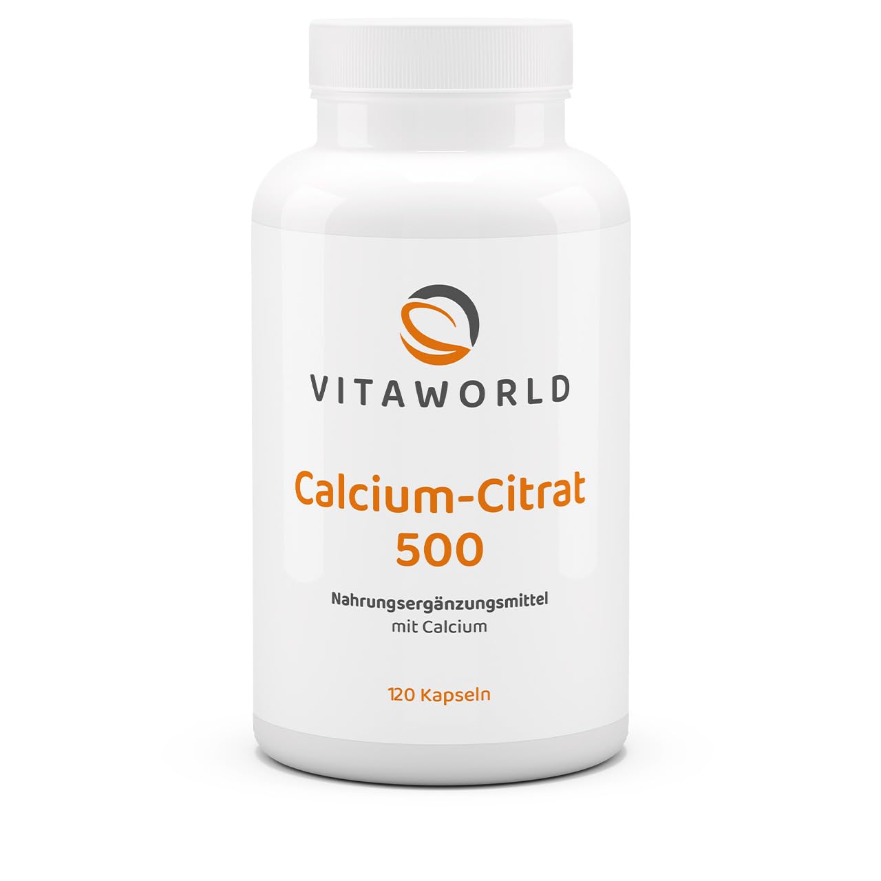 3er Pack Vita World Calciumcitrat 500mg 3 x 120 Kapseln Apotheker-Herstellung Calcium Citrat Vegan