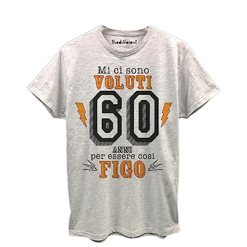 T-shirt anniversaire 60 ans homme cool pour porter en famille