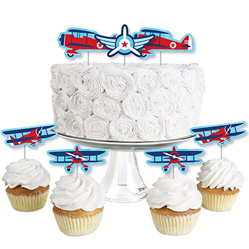 Airplane Cupcake ToppersVintage Airplane Cupcake Toppers