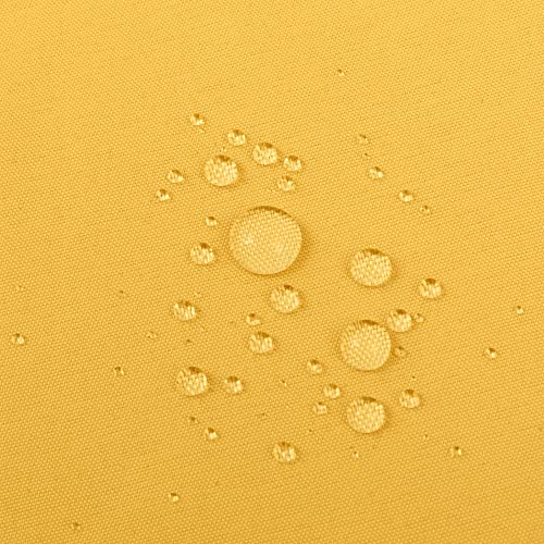 Image of ALYVIA SPRING Waterproof Fabric Shower Curtain or Liner Yellow, 72x72 | 3 Magnets, Soft Cloth & Hotel Quality, Machine Washable, Light-Weight, Standard Size