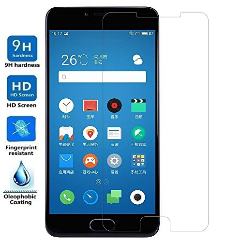 REY Protector de Pantalla para MEIZU M5 Note, Cristal Vidrio Templado Premium