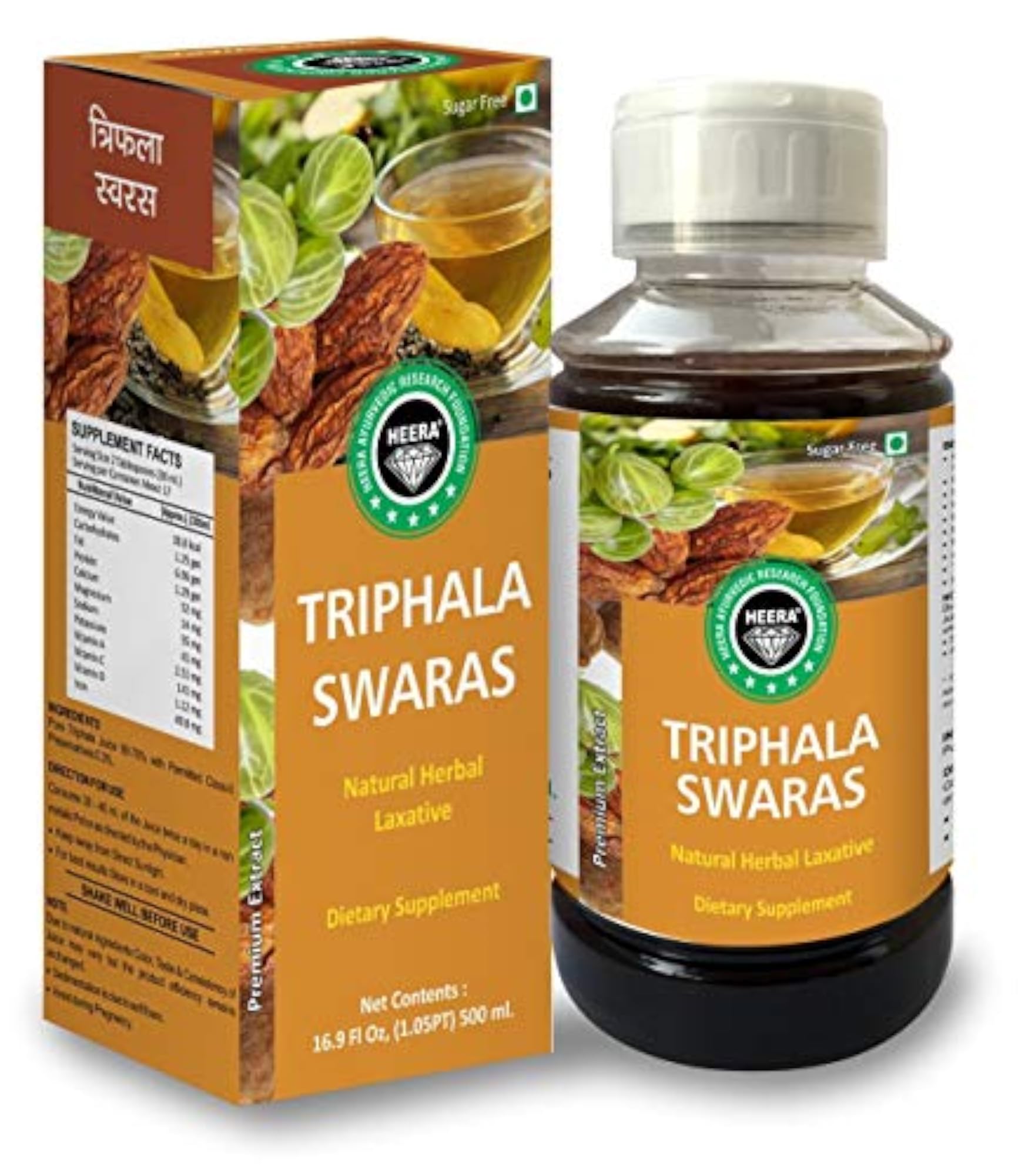 Heera Ayurvedic Research Foundation Triphala Juice 500ml - Pack of 2