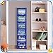 Wonderjune 6 Shelf Daily Weekly Clothes Organizer for Kids Foldable Shoe Organizer Rack Storage Box with Doors Plastic Closet Storage for Daily Activity Monday Through Friday Essential Stuff(Stylish)