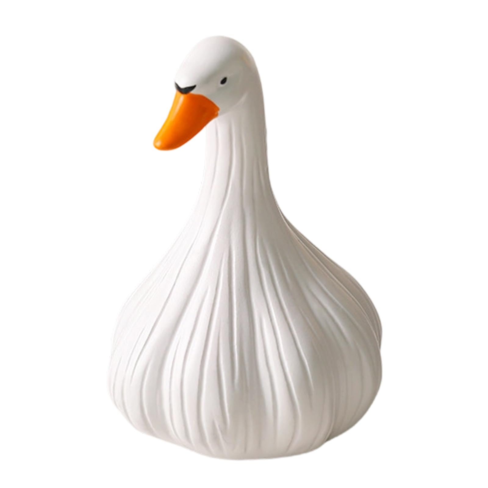 Kaeltsyn Whimsical Garlic Ducks Sculpture Desktop Ornament for Christmas Tree Home Decors Piece Creative Gift Ducks Figurines Small