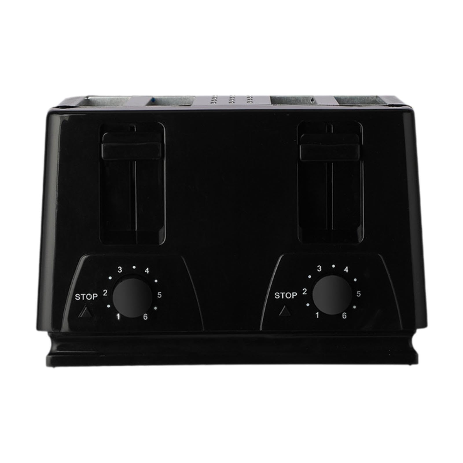 de Pan de 4 Ranuras Anchas Horno Tostador Tostador Inoxidable Sandwichera con 6 Niveles Ajustables y Fácil Limpieza Adecuada para Hogar y