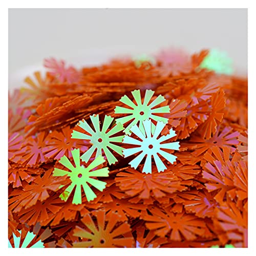 WEKONUMEX 15mm Sonnenblumen Pailletten Orange 10g