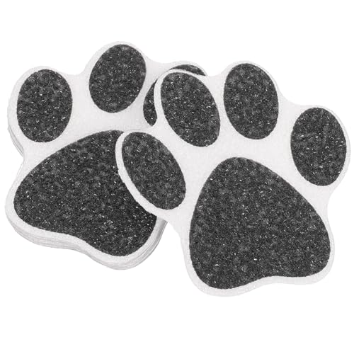 Zerodeko Anti Slip Bathtub Stickers Paw Print Non-Slip Shower Decals Self Adhesive Safety Floor Wall Grip for Bathroom Kitchen Stairs 3.7 Inch