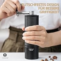 TIMEMORE Chestnut C3s Max, manuelle Kaffeemühle, Upgrade integriertes Ganzmetallgehäuse, Edelstahl S2C Kegelschliff, Handkaffeemühle mit Klappgriff, für Espresso bis French Press, Schwarz – Ansicht 4