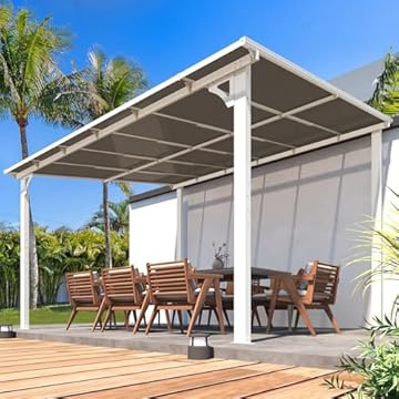 white pergolas with canopy