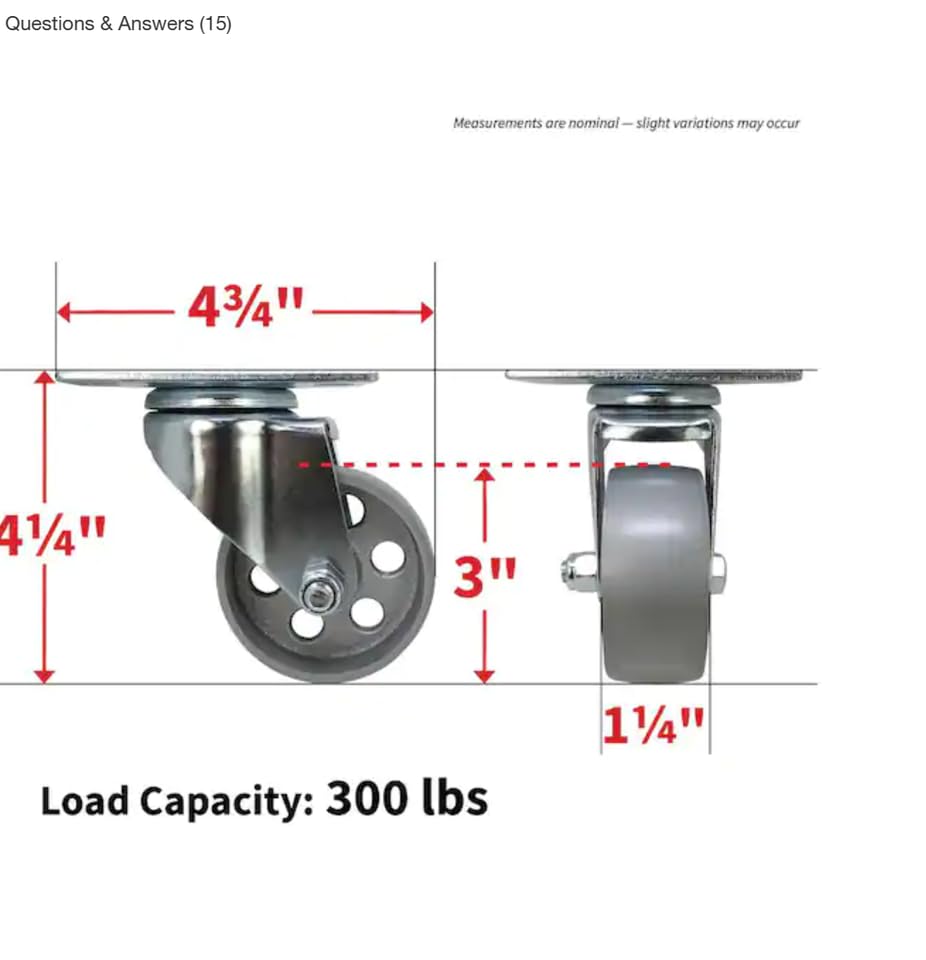 Hjuldimensioner på siden og forsiden