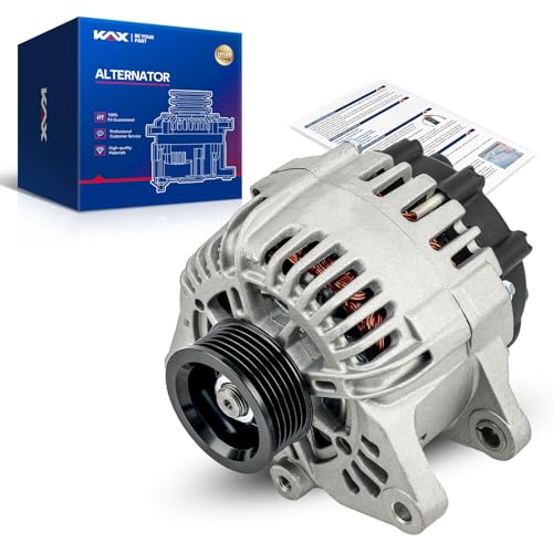 Image of KAX Alternator 11016N Compatible With Hyundai Santa Fe 2004 Replace 11016N 12V 120Amp CW 6-Groove Pulley