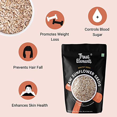 Image of True Elements Pumpkin and Sunflower Seeds Combo 500g (250g * 2) - Raw Seeds for Eating | Edible Seeds Combo | Rich in Protein & Fibre