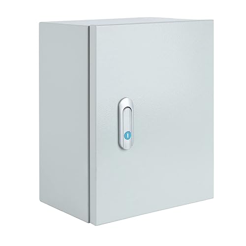 Caja de conexiones eléctrica de acero, caja de recinto eléctrico para interior y exterior, caja de metal impermeable y a prueba de polvo montada en