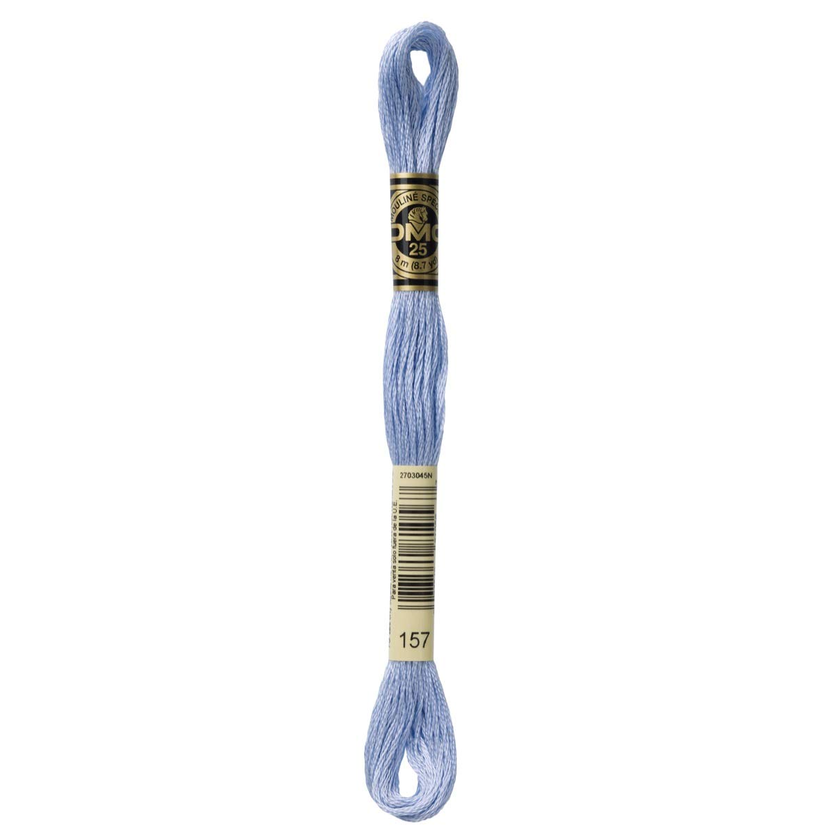 DMC Embroidery Floss Mouline Stranded Cotton Thread for Hand Embroidery and Sewing - Colour No: 157-6 x 8m Skeins โ image 1