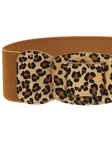 GownTown Women's Belts Wide Elastic Stretchy Retro Cinch Belt3