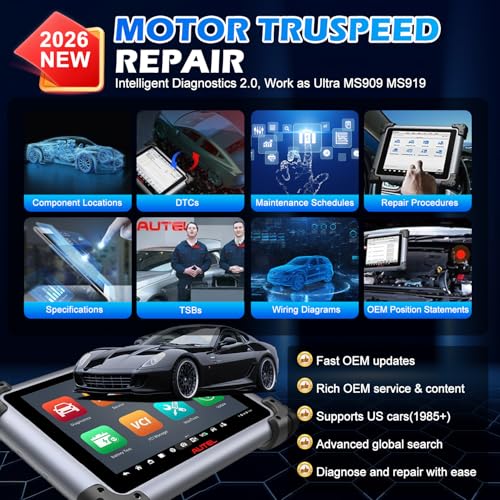 Autel MaxiSys Elite II Pro Scanner J2534 Reprogramming Tool 2-Years Free Update Motor TruSpeed Repair CANFD &DoIP 40+ Hot Services 3K+ Active Test as Ultra MS908S PRO II Up of MS908S Pro II MK908P - Image 5