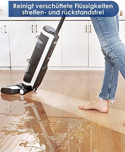Tineco Floor One S3 Smart Bezprzewodowy odkurzacz uniwersalny | akumulatorowy odkurzacz do mokrej wody i mopa z podwójnym zbiornikiem, samoczyszczeniem, aplikacją | wydajny, lekki, cichy