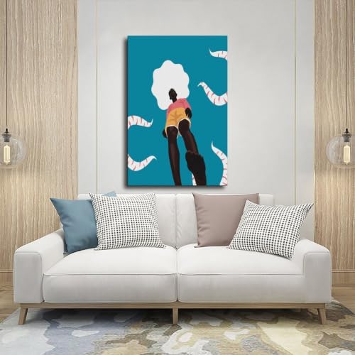 Poster sur toile de cowboys africains grand format pour decoration murale