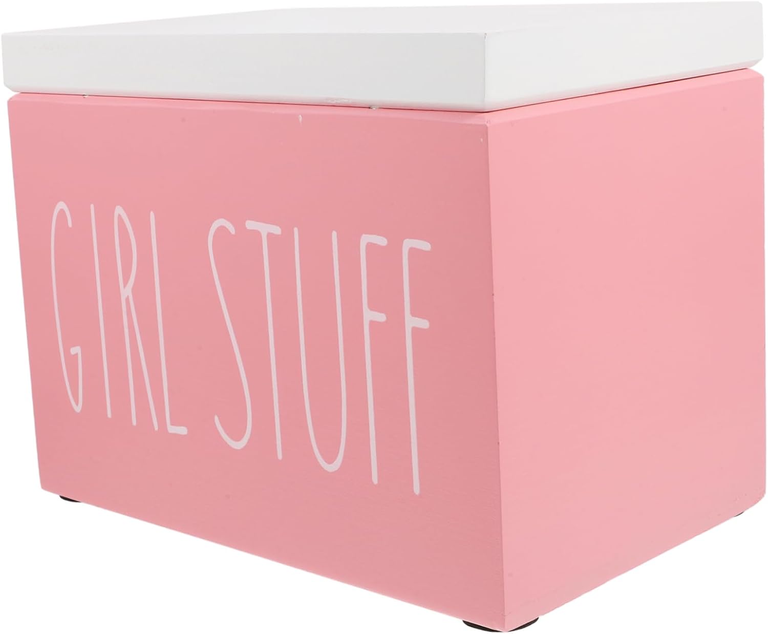 Sanitary Napkin Organizer Box Wooden Bathroom Storage Pad Holder Lid Cover Small for Women Office Supplies