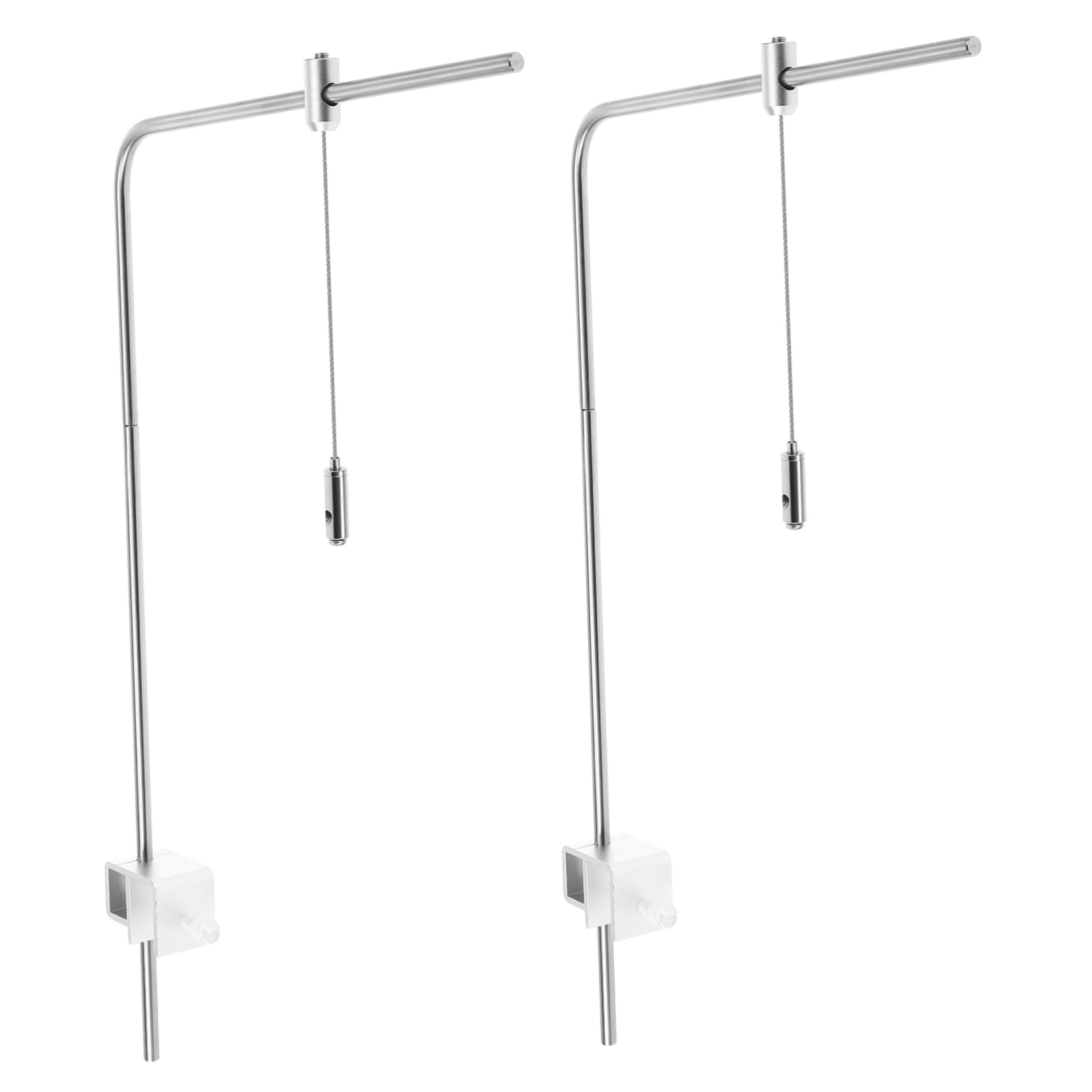 Aquarium Lampenhalterung aus Aluminiumlegierung, Silber, Verstellbar
