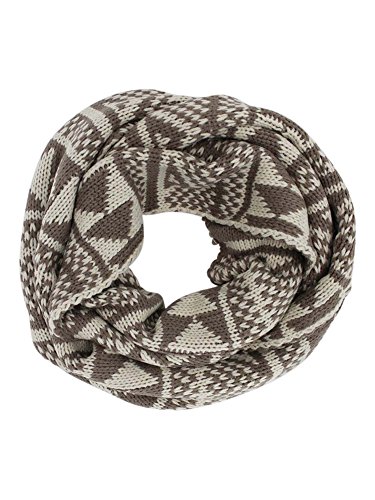 Nordic Print Winter Knit Unisex Infinity Scarf3