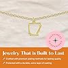 Lucky Feather Arkansas Shaped State Necklace, 14K Gold-Dipped Pendant on Adjustable 16”-18” Chain #5