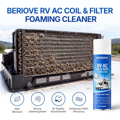 Image of AC Coil Odor Removal Cleaner: Gentle Foam Formula, Removes Dust & Grease Removal, Enhances Cooling Efficiency, Ideal for RV Owners & Campers 19oz (2pcs)