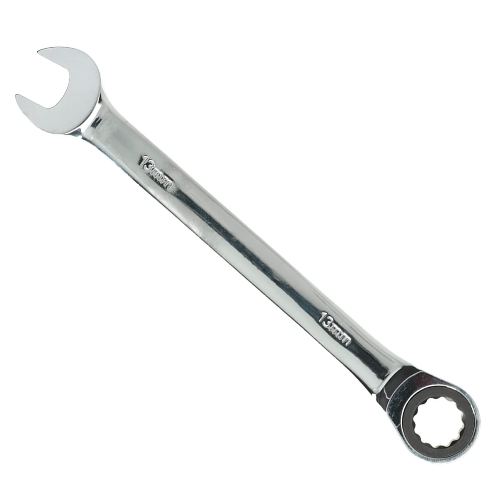 Seshin Buffalo 13mm Ratchet Spanner Steel Fixed Head Gear Wrench Open End & Ring (13mm)