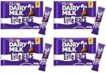 Cad Dairy Milk Bars Multipack Wispa, Caramel, Picnic, Boost, Flake, Fudge, Twirl, Starbar, Milk Chocolate Perfect for Sharing for Christmas & New Year (x4, LittleBar Bar 4 Pack)