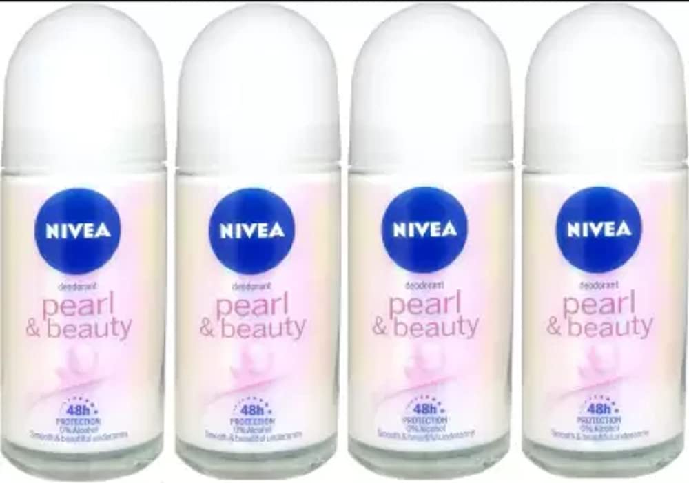 NIVEA Pearl & Beauty Deodorant Roll-on 4 Units of 25ml Deodorant Roll-on - For Women (100 ml, Pack of 4)-picture-16