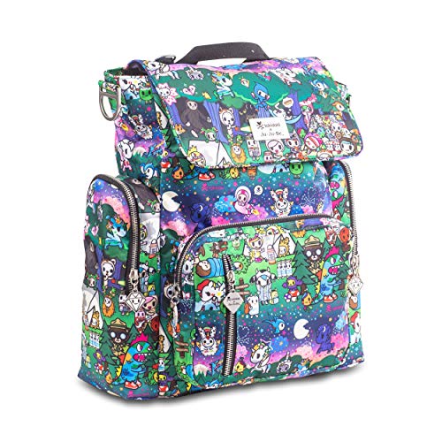 Jujube X Tokidoki Diaper Backpack + Messenger Bag, Be Sporty | Multi-Functional, Lightweight, Durable + Travel Friendly | Camp Toki #TOP1