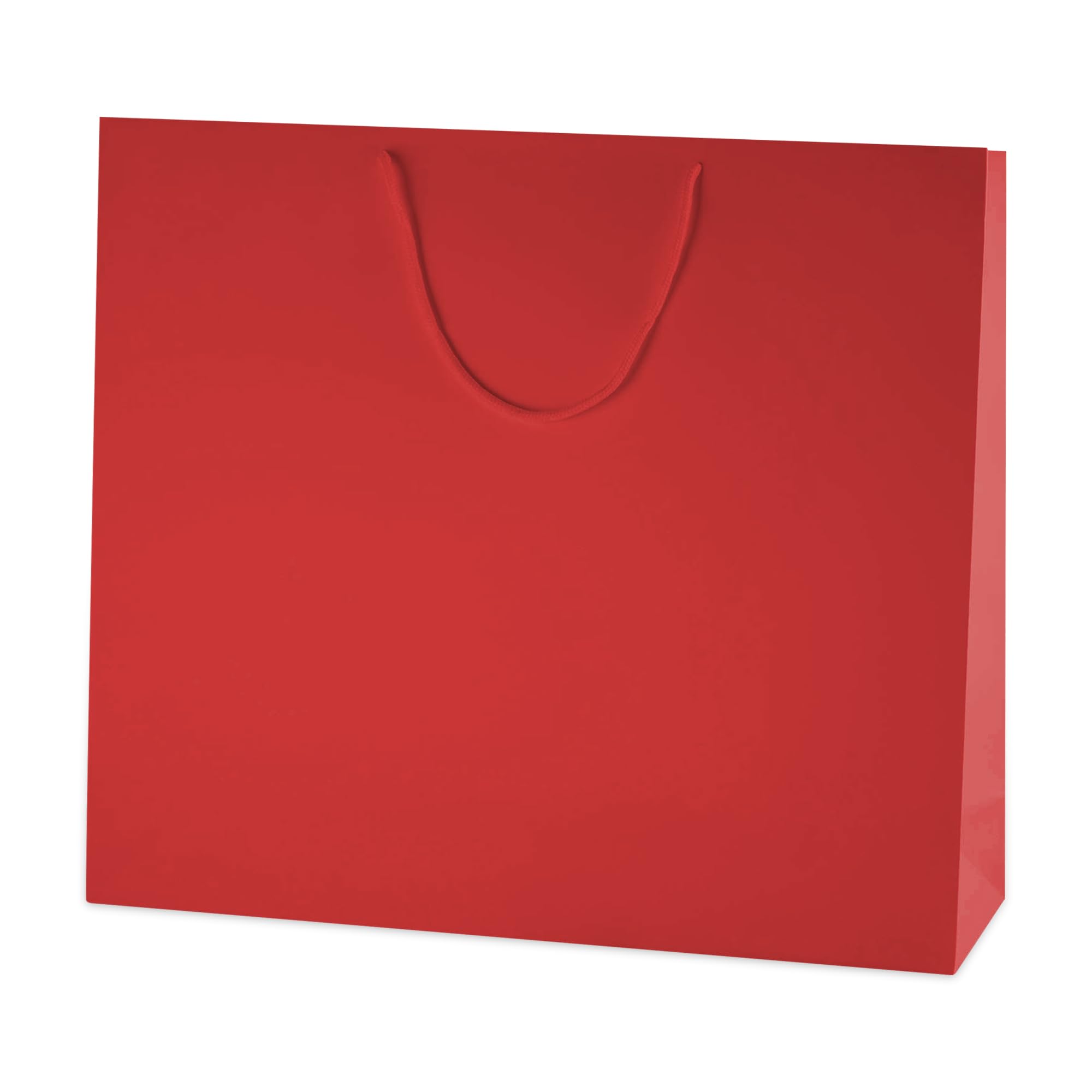 Thepaperbagstore 5× Red Extra Large Matt Laminated Gift Bags 50 x 42 x 13 cm – 210 gsm Boutique Paper Bags with Rope Handles & Reinforced Base – Ideal for Gifts, Weddings, Retail & Corporate Use — image 1