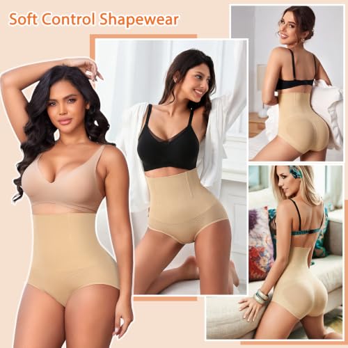 Image of Tummy Control Shapewear Panties for Women High Waisted Body Shaper Briefs