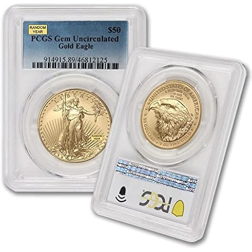 1986 - Present (Random Year) 1 oz American Gold Eagle Coin $50 PCGS GEMUNC