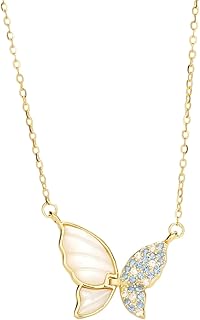 925 シルバーバタフライネックレス 女性用 奥様やガールフレンド、ママへのギフトに