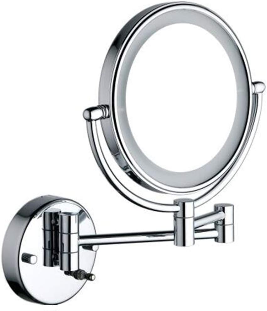 CUUYQ Vanity Makeup Mirror with Lights Wall Mount, 3X