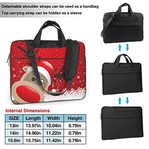 Sac pour ordinateur portable porte-documents élan Noël travail - 3