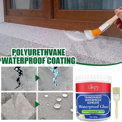 Image of Multi-Surface Waterproof Bonding Glue - Crack Sealing Transparent Adhesive for Roofs, Pipes, Bathroom Repairs, super glue, super glue plastic