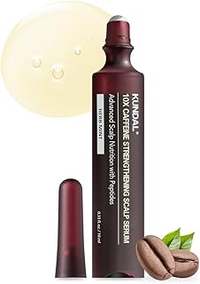 KUNDAL Hair Loss Serum Roll-on 10X Caffeine for Stronger Roots Cooling Menthol & Botanical Hair Regrowth Longevity Korean Scalp Wellness Care For Thinning Hair 0.33 fl oz, Stocking Stuffers