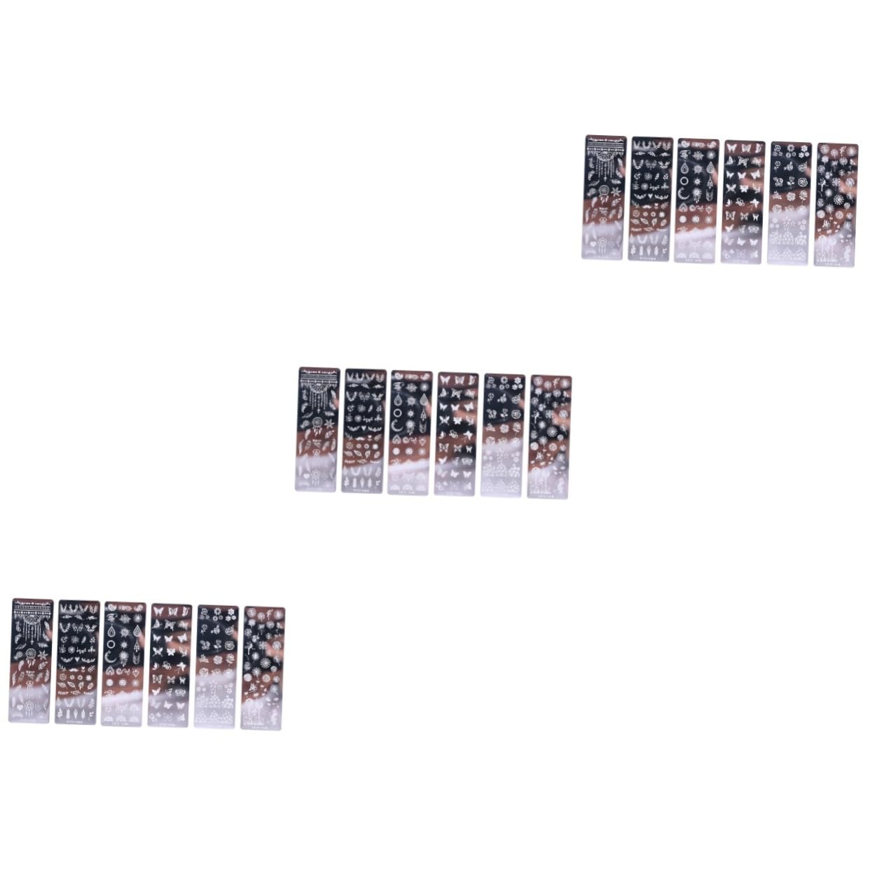 Beaupretty 18pezzi Piastra Stamping Unghie Inossidabile Con Design Floreale e Farfalle Di Template Per Nail Art Decorativa Per Donne Fashion e Occasionali